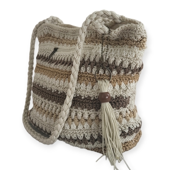 Croft & Barrow Crocheted Sling Shoulder Bag - Picture 3 of 10